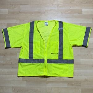 Men's Neon Yellow Safety Vest